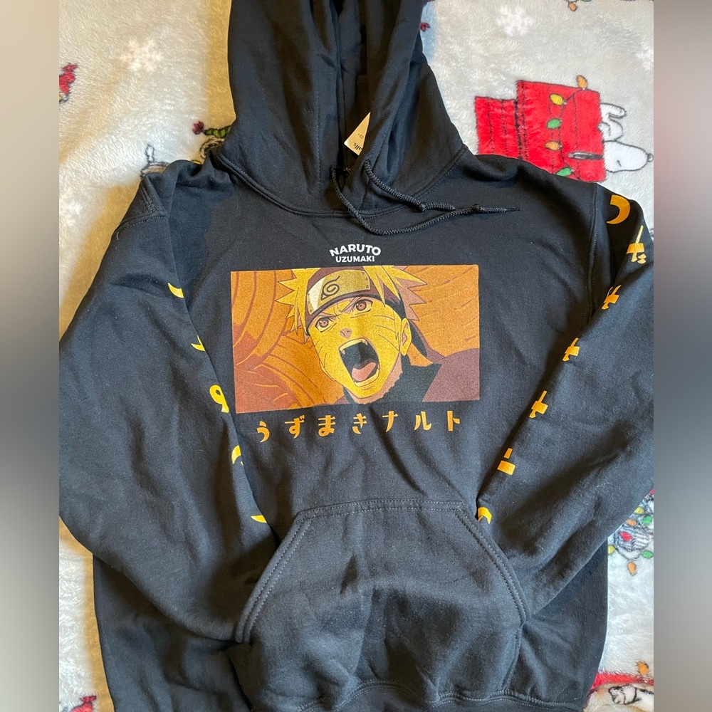 Naruto Black Sweater, New with tags